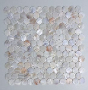 Mother Of Pearl Shell Mosaic Natural Round 